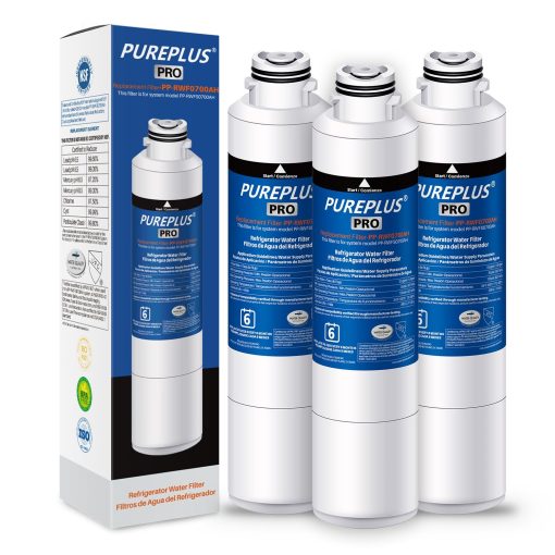 Filtro de agua para refrigerador PUREPLUS DA29-00020B NSF 53&42 Reemplazo para SAMSUNG RF28HFEDTSR, RF263BEAESG, RF263BEAESR AA, HAF-CIN/EXP, RF28HMEDBSR/AA, RF28K9380SR, RWF0700A DA97-08006A 3PACK