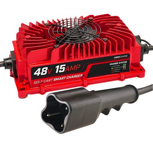 Cargador de bateria para carrito de golf Yamaha G29 Drive & Drive 2 de 48 voltios - Cargador inteligente rapido, resistente a la intemperie, baterias de plomo-acido