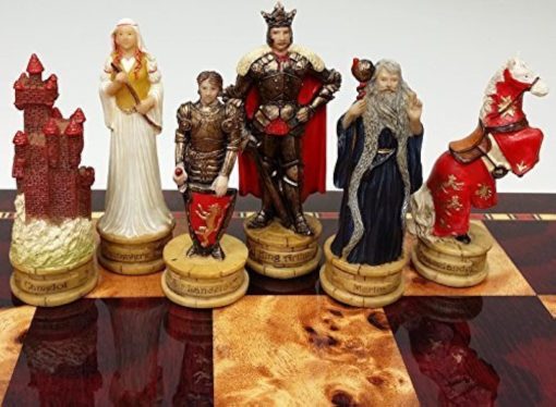 Juego de Ajedrez HPL King Arthur/Sir Lancelot La Edad Media Camelot - SIN Tablero