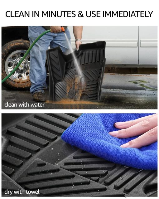 Juegos de alfombrillas delanteras para RZR, A&UTV PRO Protectores de piso Anti-intemperie Compatible con Polaris RZR XP 1000 900 S XC Turbo 2 Puertas Accesorios Reemplaza # 2880414 - Imagen 7
