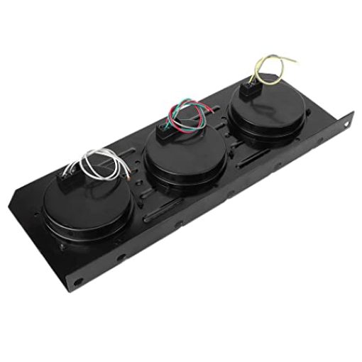 GAMA AUTOPARTS Kit de Barra de Luces LED para Remolque Kit de 2 Unidades Base de Soporte de Hierro Impermeable 4 Pulgadas Luces Traseras de Remolque LED para Camion RV Camioneta Plana Claro Amarillo Verde Blanco - Imagen 2