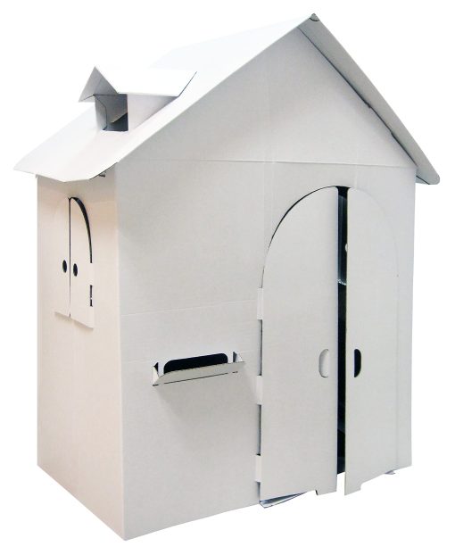 ?La Aventura te Espera! Casita de Carton en Blanco para Ninos - Colorea, Dibuja y Personaliza - Ideal para Jugar y para el Tiempo de Manualidades