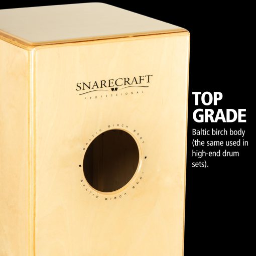 Cajon Meinl Percussion Snarecraft Profesional de Fresno Blanco Americano (SCP100AWA) - Imagen 2