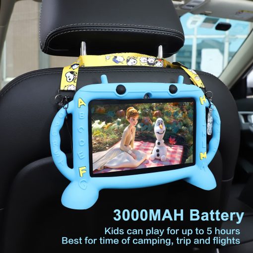 Tableta para ninos MengDash, tableta de 7 pulgadas para ninos de 2 a 10 anos, tableta educativa para ninos con Android 11, 3GB RAM+32GB ROM de almacenamiento, Google Play YouTube, regalo para nina o nino (Azul) - Imagen 4