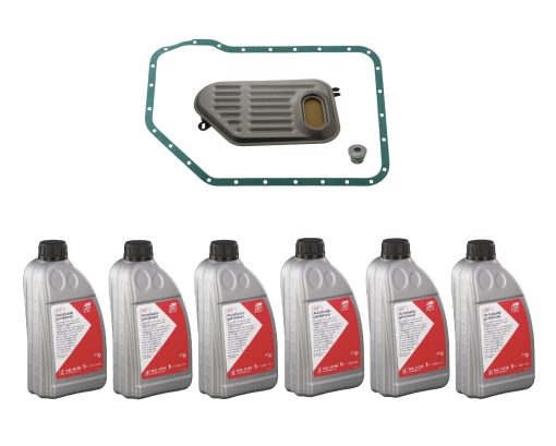Kit de Servicio de Transmision Automatica para Porsche Boxster & Cayman (1997-2008) Filtro + 6L ATF + Junta de Carter + Tapon de Drenaje