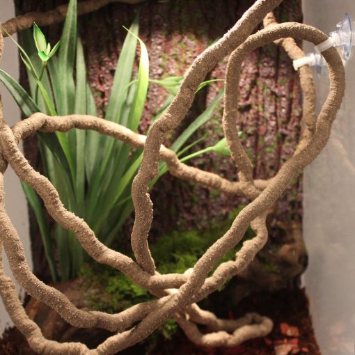 EONMIR 8 pies Reptile Vines, Flexible Jungle Climber Long Vines Habitat Decor para Subir, Camaleon, Lagartijas, Geckos (Vides Delgadas)