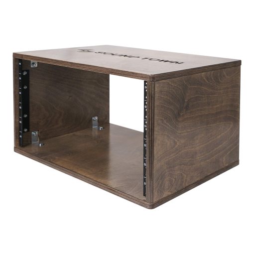 Sound Town DIY 6U Studio Rack con Madera Contrachapada de Abedul Solido, Marron Envejecido (SDRK-Y6B) - Imagen 4