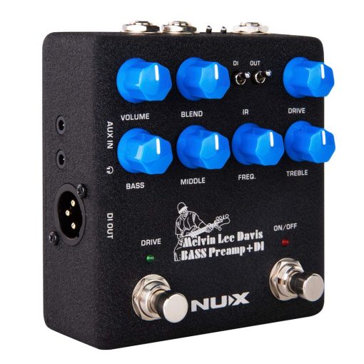 NUX Melvin Lee Davis NBP-5 Pedal de Bajo de Doble Interruptor, Preamp de Bajo, Caja DI, Cargador de Respuesta de Impulso (IR), Interfaz de Audio en Uno - Imagen 5