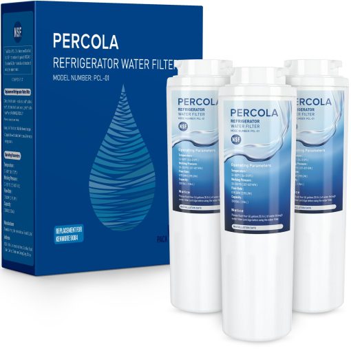 Filtro de Agua PERCOLA 9084, Certificado NSF 42, 53 y 401, Repuesto de Filtro para Kenmore 9084, 469084, 9006, 46-9006, 9005, 469005, 9992, 469992, 469992P (Paquete de 3)