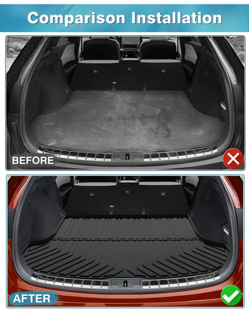 Forro de carga Mixsuper para Lexus RX 350 RX 350 h RX 500h 2023-2024, Tapete para maletero para Accesorios de Lexus RX Forro de carga Negro - Imagen 3