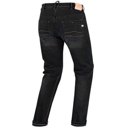 Pantalones de moto SHIMA Devon - Pantalones elasticos ajustados ventilados con refuerzos FiberQL, protectores de rodillas y caderas CE (Hombres, Negro, 38 Largo) - Imagen 2