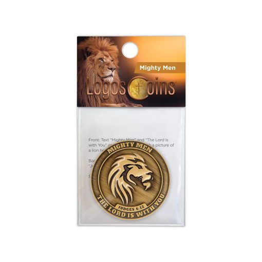 Moneda del Desafio del Leon Fuerte y Valiente, Paquete a Granel de 10 Hombres Poderosos de Dios Tokens de Discipulado de Bolsillo para Estudio Biblico, Moneda de Preocupacion de Versiculo Biblico para Oracion, Monedas Cristianas EDC para Veteranos Militares - Imagen 6