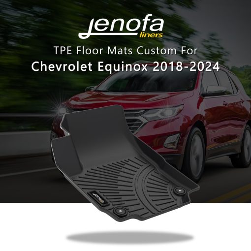 Tapetes Jenofa para Chevy Equinox/GMC Terrain 2018-2024 | Tapetes de Coche Todo Clima a Medida | Negro - Imagen 2