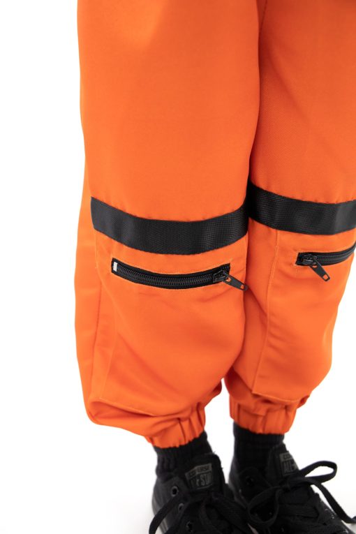 Disfraz de Astronauta Naranja Little Adventures - Disfraz de Juego y Fiesta Lavable a Maquina para Ninos (MEDIANO 3-5 AnOS) - Imagen 3