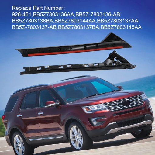CARMOCAR Moldura de Parabrisas Columna A Frontal Derecha Exterior e Interior Repuesto para Ford Explorer 4 Puertas Utilitario 2011-2019 926-451 BB5Z7803136AA BB5Z-7803136-AB BB5Z7803136BA (lado del pasajero) - Imagen 3