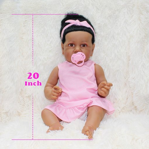 Munecas Bebe Reborn KateMily - Munecas Bebe Realistas de 20 Pulgadas con Kit de Alimentacion y Caja de Regalo para Ninos de 3+ - Imagen 5
