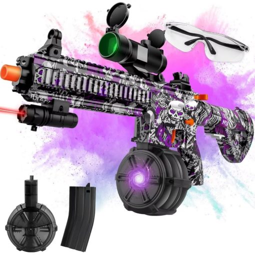 Gran Blaster de Gel para Orbeez con Gafas Adecuado para Diversion en el Jardin y Juegos de Disparos en Equipo al Aire Libre, ?Mas de 18 anos? Morado