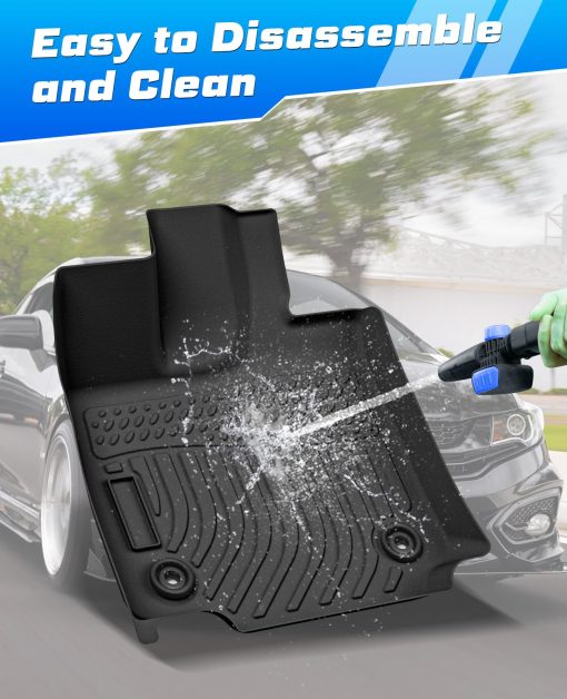 Tapetes para piso Sunsdrew para 2022 2023 2024 Lexus NX Alfombras para todo clima Revestimientos de piso de goma para automoviles OEM Proteccion de alfombras para automoviles pesados Negras Alfombras para automoviles para Lexus NX Accesorios - Imagen 6