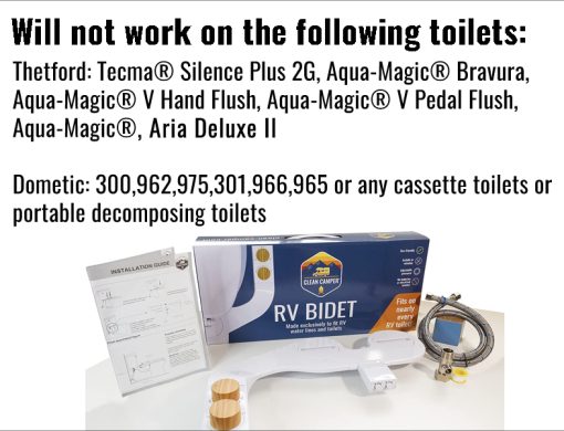 Bide para RV de Clean Camper | Autolimpieza, Doble Boquillas Ajustables | No Electrico y Reversible | Mejora tu Experiencia en tu RV | Instalacion Facil - Imagen 6