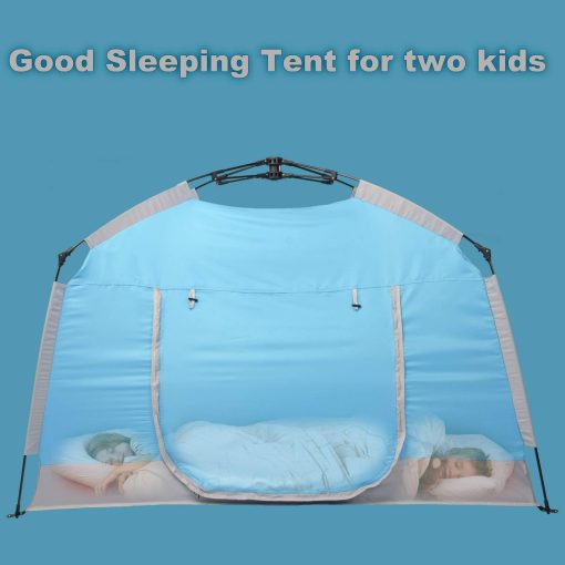 Casa de juegos facil de armar para niños con bonita tira de luces LED y 3 grandes aberturas, carpa de juegos portatil para niños y habitacion privada para juegos interiores y exteriores con bolsa de transporte - Espacio libre para niños pequeños - Regalos de cumpleaños - Imagen 8