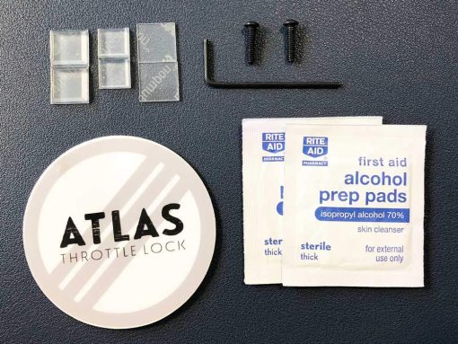ATLAS Throttle Lock - Control de crucero para motocicleta, Asistencia de acelerador, PULIDO (Kit Inferior) - Imagen 8