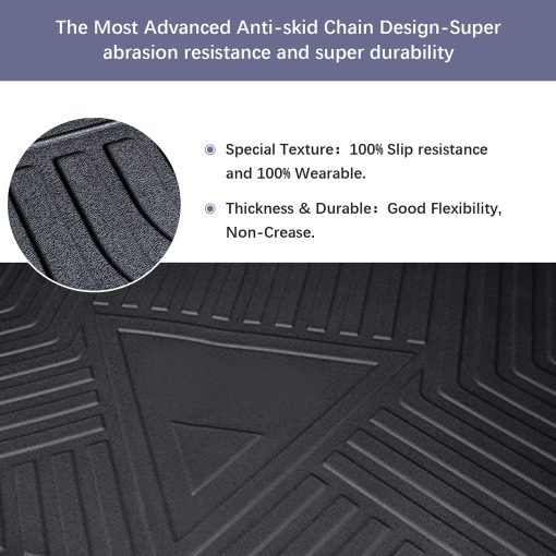 Elsetyler Ajuste Personalizado para Forro de Carga 2021 2022 2023 Hyundai Santa Fe - Negro Bandeja de Suelo de Maletero Resistente al Agua Todo Clima de TPO Pesado Protector - Imagen 4