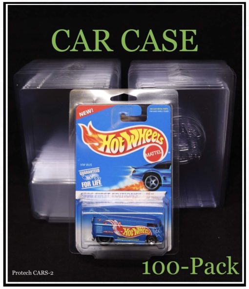 Protech SSCARS-2 Estuche de Almacenamiento / Exhibicion de Coches en Blister Hot Wheels, 4.25" An x 6.5" Al x 1.25" Pr, Paquete de 100