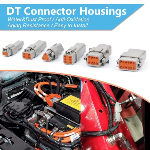 Kit de Conectores DT Deutsch JRready ST6234, 2 3 4 6 8 12 Pines, Gris, Impermeable IP67, Kit de Accesorios de Reparacion Automotriz - Imagen 3