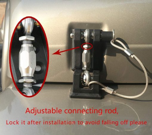BESTAOO TJ Hood Latches, Kit de cerraduras para capo para Jeep Wrangler TJ 1997-2006, Elimina el aleteo del capo, 1 par - Imagen 8
