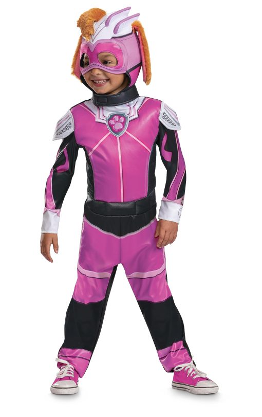 Disfraz Deluxe de Skye para Ninos Pequenos, Disfraz Oficial de Paw Patrol para Halloween con Armadura y Diadema, Tamano (4-6x)