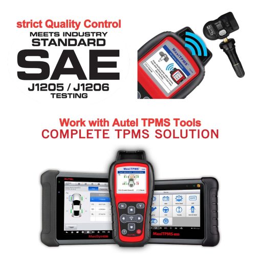 Autel MaxiTPMS MX Sensor Sensor programable de TPMS para la Presion de Neumaticos 2 en 1 (315MHz + 433MHz) Presion en OE-Nivel (4 unidades, valvulas de goma) Programado por TS508 TS408 TS508WF TS608 MS906TS ITS600 MS906PRO-TS - Imagen 7
