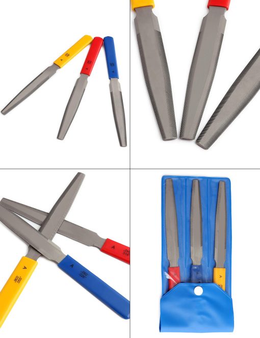 Juego de Limas de Ranurado de Tuerca Doble Filo en Tapered Rubatone Juego de Limas de Ranurado de Tuerca para Guitarra Acustica Herramientas de Luthier Set de 3Pcs. - Imagen 9