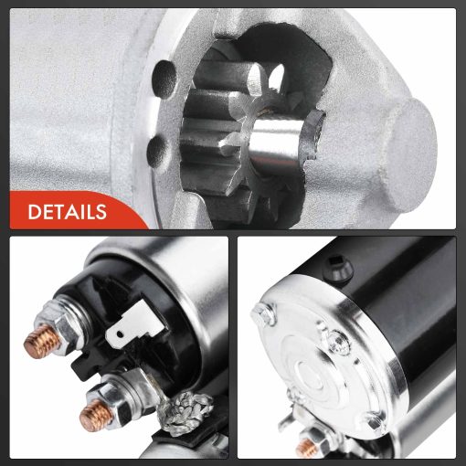 Motor de Arranque A-Premium Compatible con Jeep Liberty 2006-2007 V6 3.7L, Commander 2006-2009 V8 4.7L, Grand Cherokee 2005-2009 V8 4.7L, 12V 1.2KW 10-Dientes en Sentido Horario, Reemplaza# 56044735AB, M000T31572 - Imagen 7
