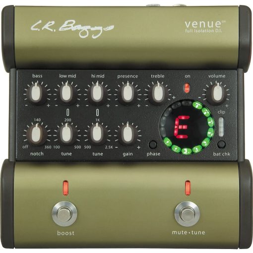 LR Baggs Venue DI Pedal de Efectos para Guitarra Acustica con Paquete de 12 Puas y Pano de Pulido de Audio Liquido - Imagen 2