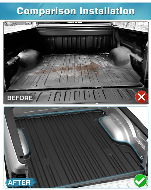 Mixsuper Liner Pickup Truck Bed Mat Compatible con 2007-2021 Toyota Tundra 5.5ft Bed - Imagen 3
