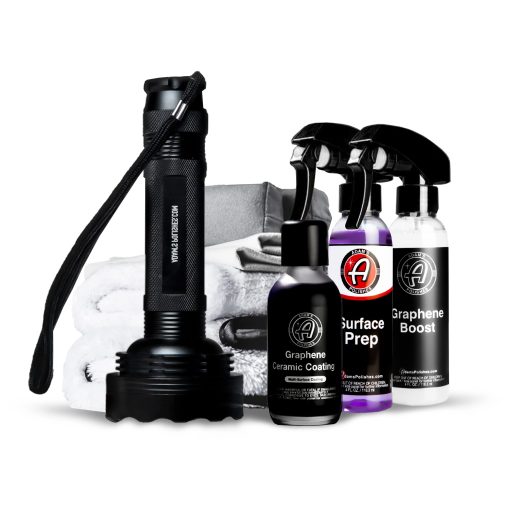 Revestimiento Ceramico de Grafito UV de Adam's Polishes - Revestimiento Ceramico 10H para Autos con Tecnologia UV Glow | 7+ Anos de Proteccion | Aplicar Despues de Lavar el Auto Barra de Arcilla Pulidor de Coches | Barco RV Motocicleta