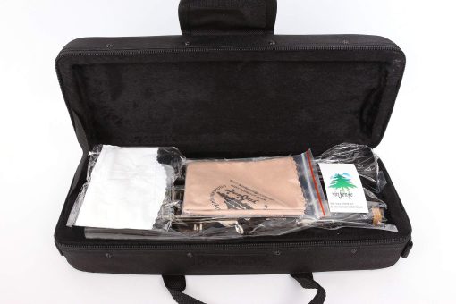 Yinfente Clarinete Profesional de Ebano Eb Llave 2 Barriles Con Estuche Pano Reed Accesorios - Imagen 7