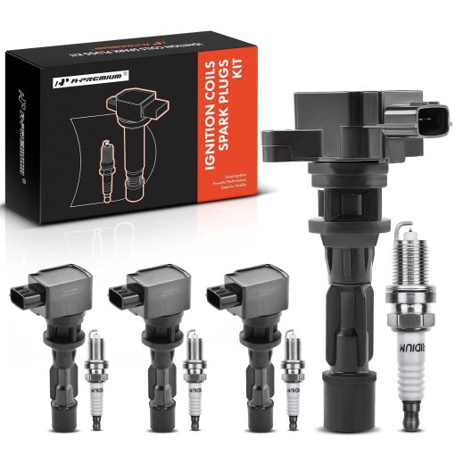 Kit de Bobinas de Encendido y Bujias Compatible con Mazda 5 2008-2010 2012-2015, 2.3L 2.5L 4 Piezas