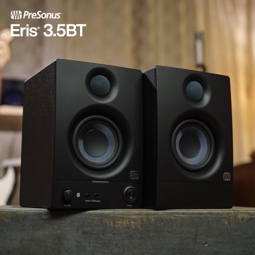 Monitores de Estudio PreSonus Eris 3.5BT con Bluetooth, Par - Altavoces Activos y Potenciados para Escritorio, Tocadiscos, Tornamesa, Estanteria, Altavoces DJ - Imagen 3