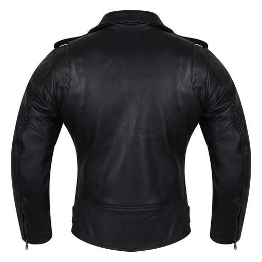 Chaqueta de Cuero de Moto Clasica para Mujer Vance Ladies Premium MCJ (Mediana, Negra) - Imagen 3
