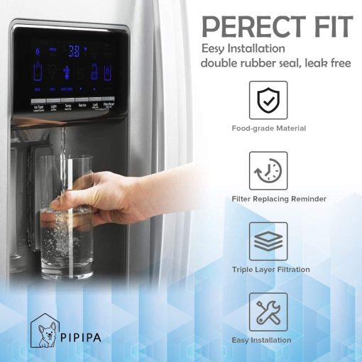 Tapa de agua de repuesto PIPIPA W10295370A - Compatible con EDR1RXD1, W10295370, P4RFWB, P8RFWB2L, 46-9930, 46-9081 - Paquete de 2 - Imagen 7