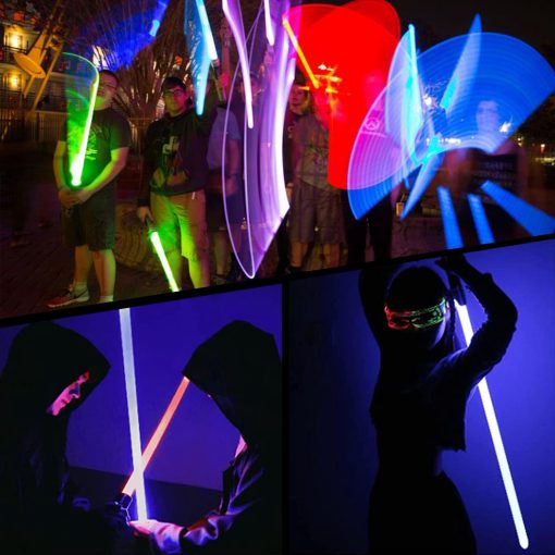 Sable de Luz de Duelo Suave, Infinito RGB 16 Colores Cambiables con 16 Sonidos y Control de Movimiento | Sable de Luz de Aluminio Premium para Adultos Adolescentes Resistente, Dorado - Imagen 6