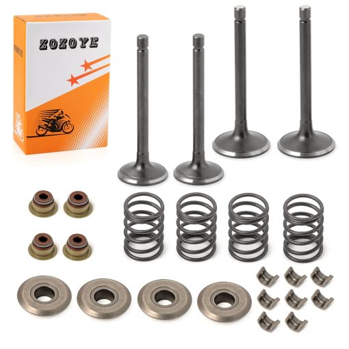 Kit de reconstruccion de valvulas de escape e admision y sellos y resortes para EZGO Carrito de Golf de Gas MCI 4 tiempos 2003-2008 72857-G01 72507-G01 Collet Keepers y Valve Spring Retainers - Imagen 2