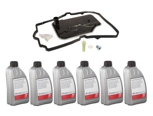 Kit de Servicio de Transmision Completo: 6L de ATF, Filtro, Junta y Tornillos para Mercedes (2004-2010) Modelos Seleccionados