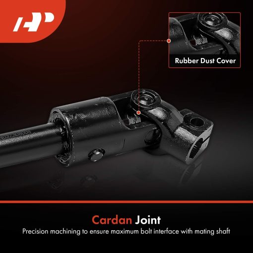 Eje de Direccion Inferior A-Premium Eje de Columna de Direccion Compatible con Ford E-250 Econoline 97-02, E-350 Econoline 98-98, E-350 Super Duty 99-08, E-450 Super Duty 04-08, Reemplazo # F7UZ3A525AA GC2Z3B676A - Imagen 5