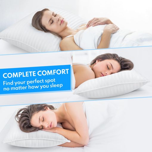 Almohada de Tamano Estandar DIORIS para un Sueno de Lujo - Calidad Premium (1-Pack) - Imagen 7