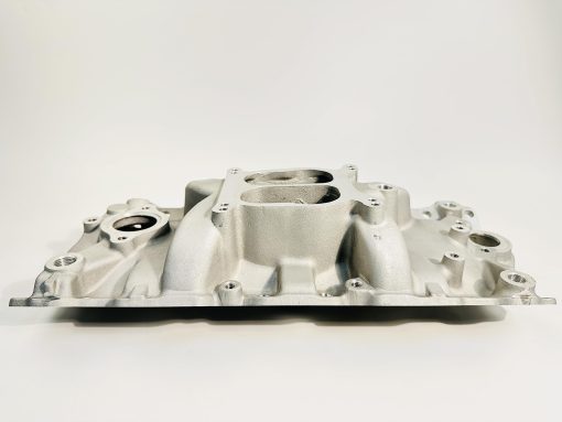 Colector de admision de doble plano para SBC Small Block Chevy 350 400 1956-1996 (Natural) - Imagen 3
