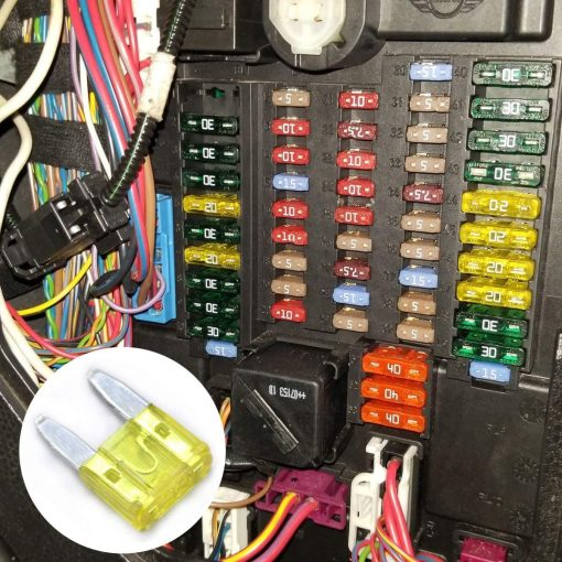 1000 Pack de Fusibles para Auto 20 AMP APM/ATM 32V Mini Fusibles Estilo Cuchilla 20A Proteccion contra Cortocircuitos Fusible de Coche (20 AMP) - Imagen 4