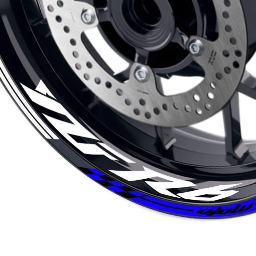 Pegatinas para llantas de 17 pulgadas MC MOTOPARTS AA02 compatible con YZF R6 99-18 (BLANCO) - Imagen 3