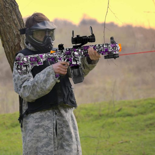 Gran Blaster de Gel para Orbeez con Gafas Adecuado para Diversion en el Jardin y Juegos de Disparos en Equipo al Aire Libre, ?Mas de 18 anos? Morado - Imagen 4
